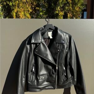 Black Leather Women's Jacket